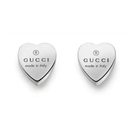 orecchini a forma di cuore diamantissima gucci|orecchini gucci 925.